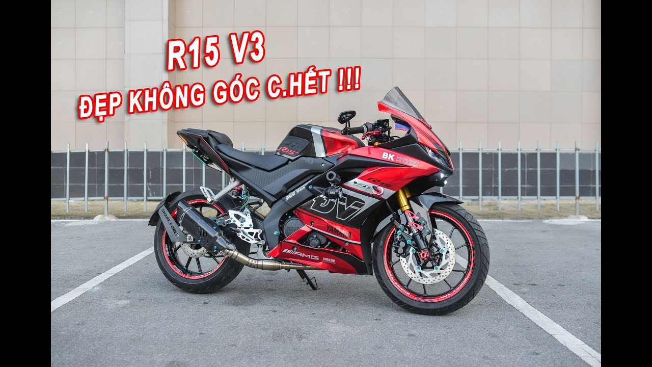 YAMAHA R15 V3 Độ Đơn Giản Mà Lại Rất Đẹp. R15 V3 Độ Đẹp Hết Bao Nhiêu Tiền? Qteam Motor Review Xe Độ