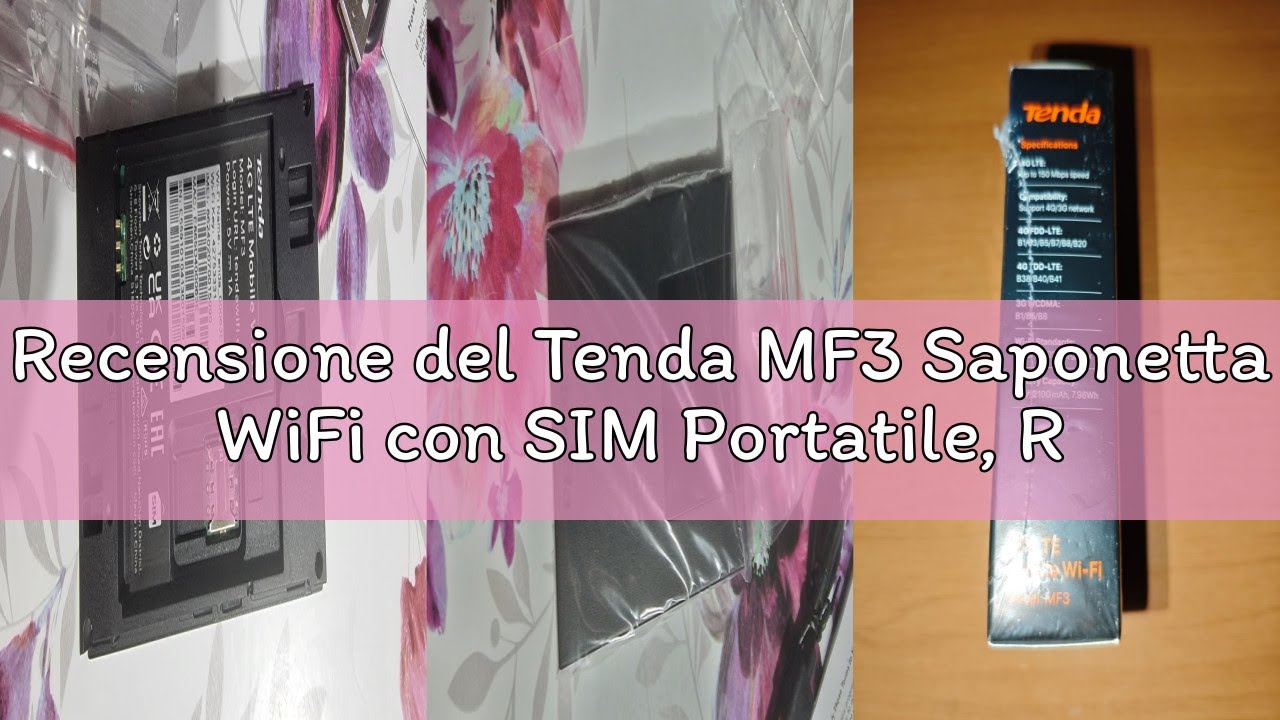 Recensione del Tenda MF3 Saponetta WiFi con SIM Portatile, Router WiFi con SIM, Saponetta 4G LTE Cat