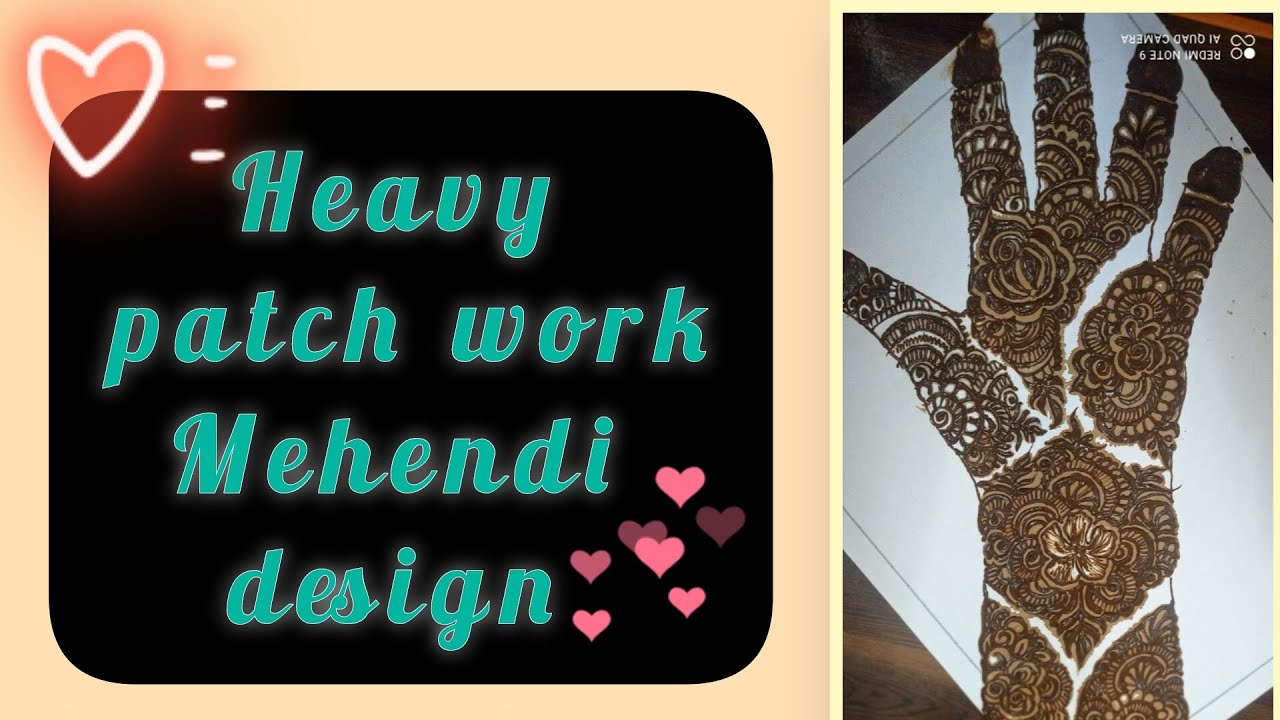  Eid special Heavy patch work mehendi design 