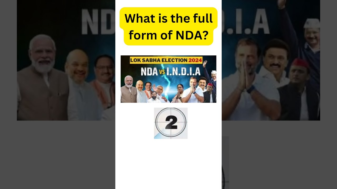 what is the full form of NDA? #politics #modi #rahulgandhi