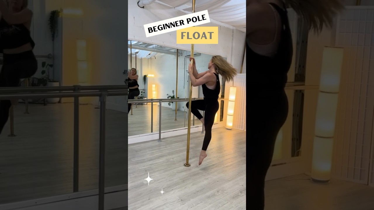 Beginner Pole Static Spin - Float #beginnerpole #poledance #pole