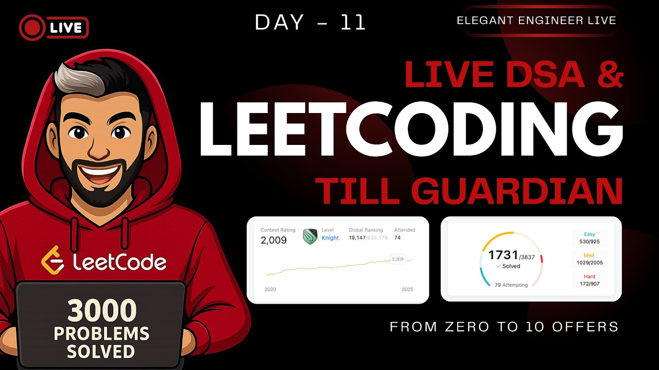 Live DSA until I become Guardian on LeetCode | Day 12 | Weekly Contest 405