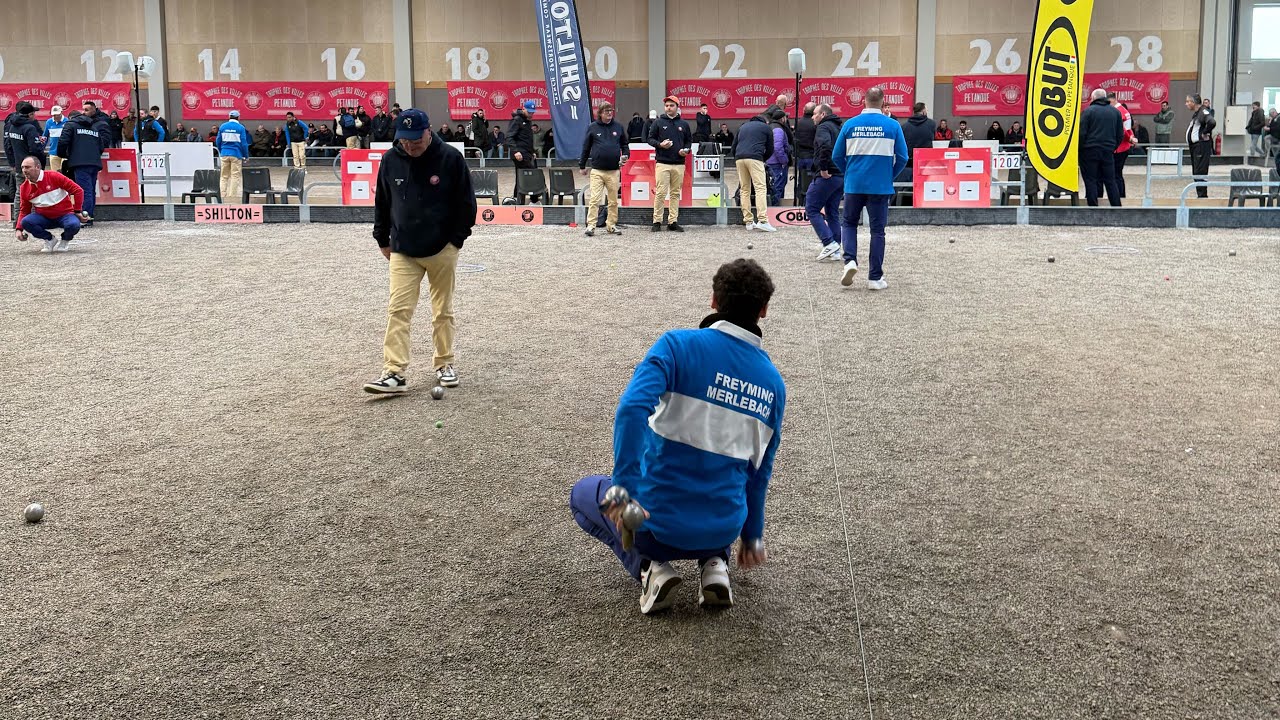 Petanque Trophée des Villes 1/16ieme de Finale- Freyming vs Auch - Triplette😃