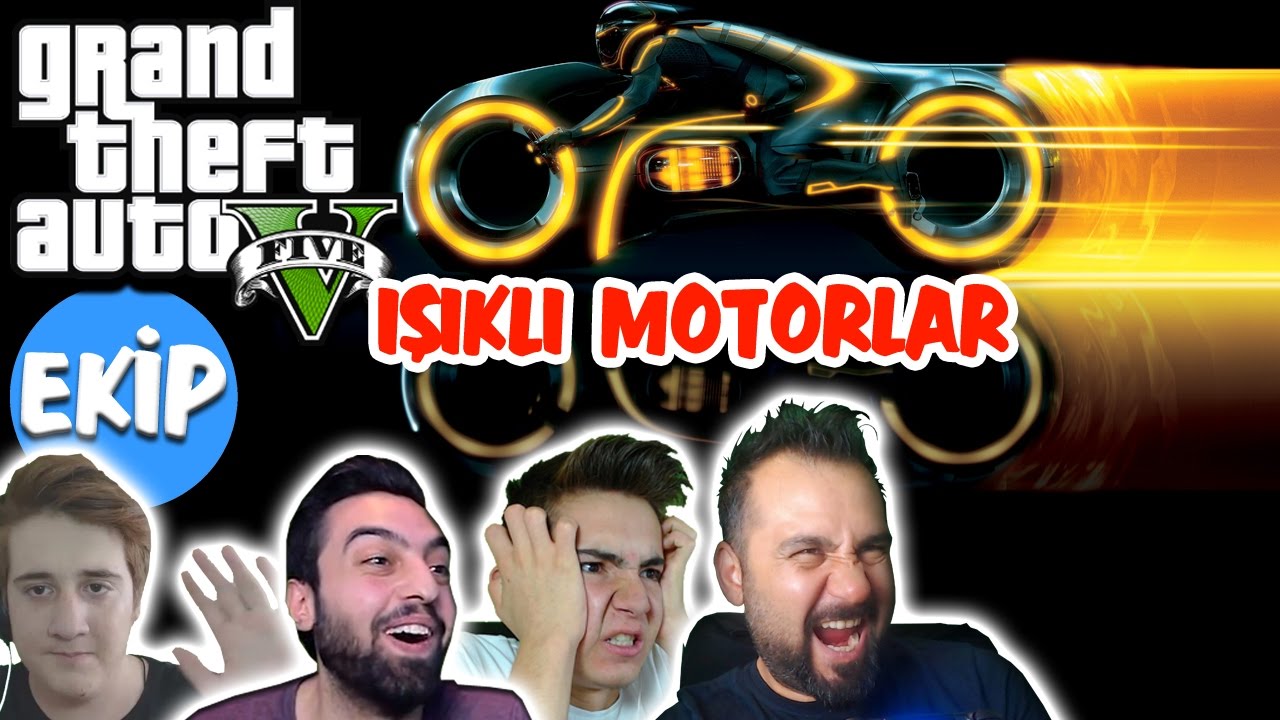 4 YOUTUBER ve IŞIKLI MOTORLAR | GTA 5 ONLINE