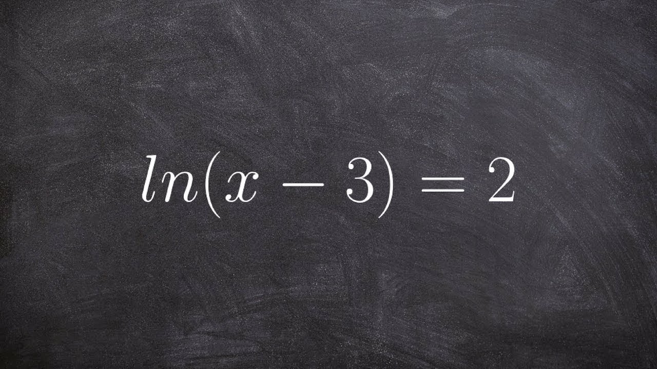Solving an natural logarithmic equation using properties of logs