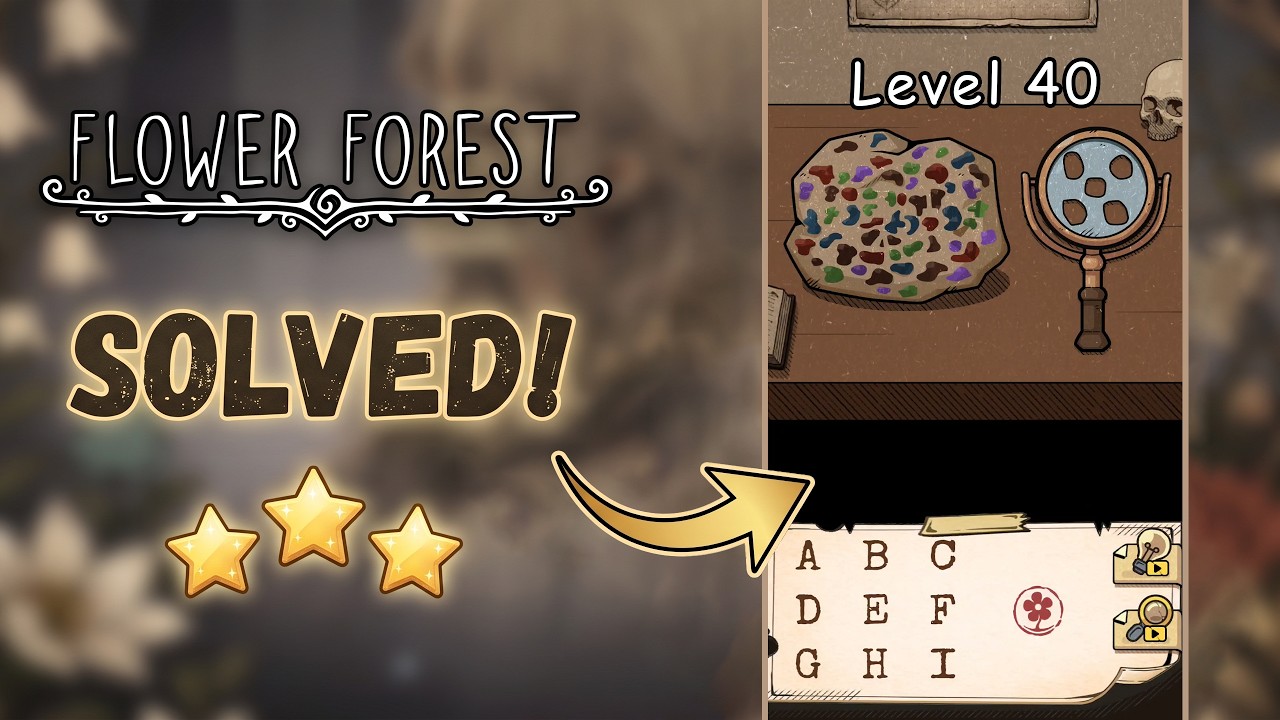 🌸 Flower Forest - Word Puzzle | Level 40 Walkthrough & Solution [iOS/Android] 🧠