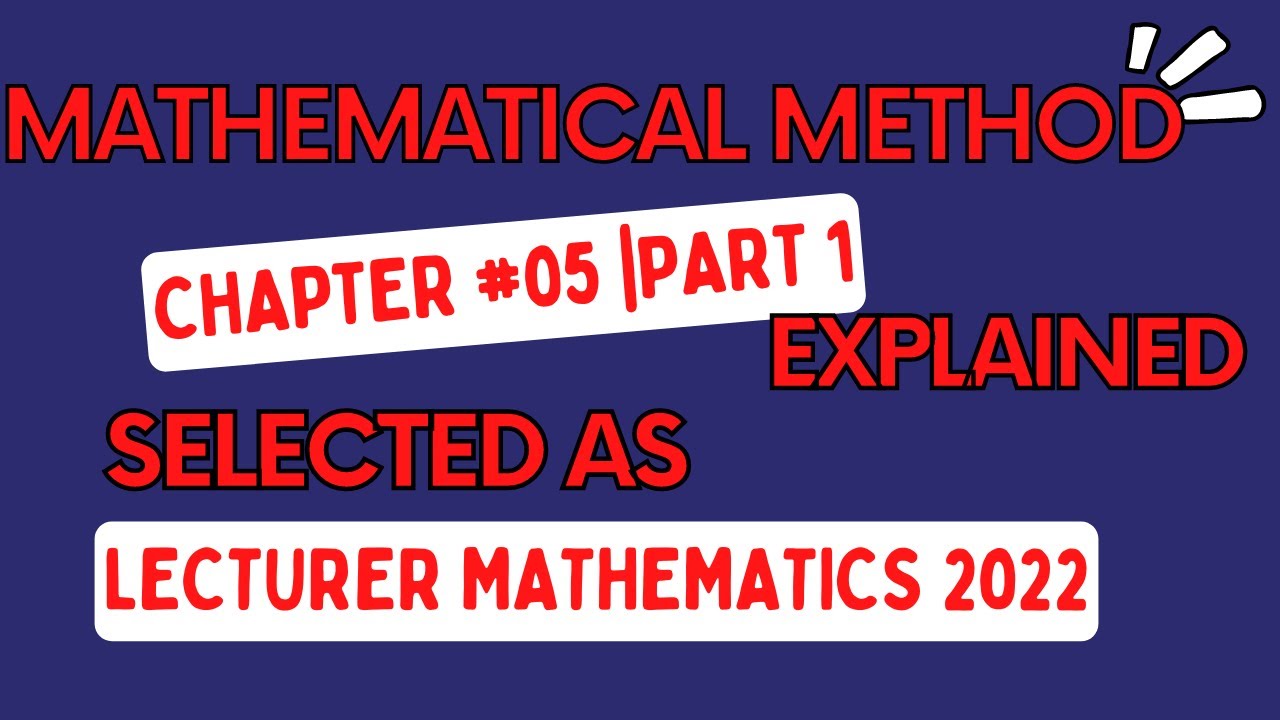 Lecture#17 Chapter#5 Part 1||Determinants||Mathematical Method||PPSC Lecturer Mathematics Test