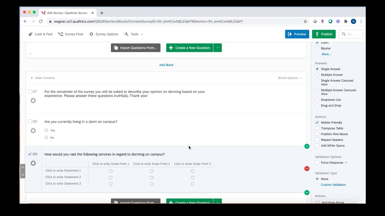 Qualtrics Basics Walkthrough