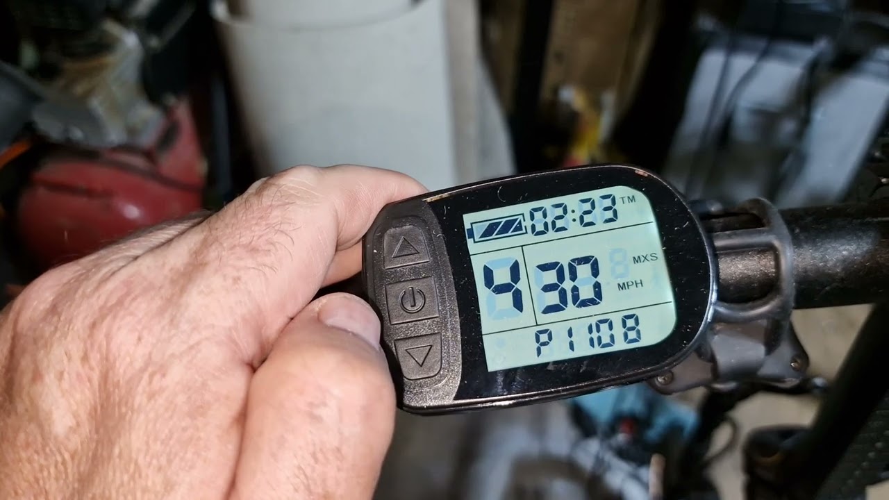 Instructions for changing settings on a KT-LCD5 display on my MiRider.