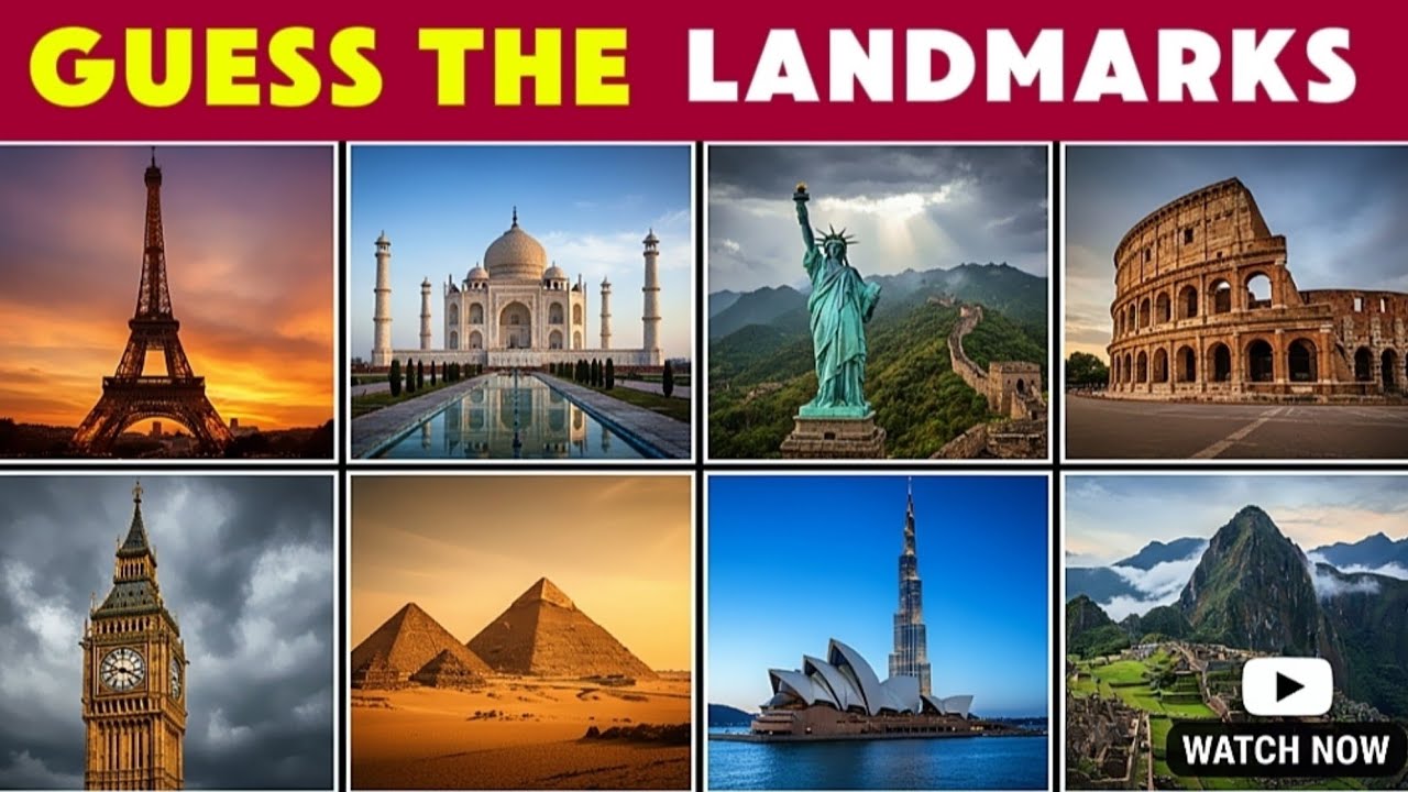 Guess The FAMOUS Landmarks Now | Ultimate Geography Quiz Challenge