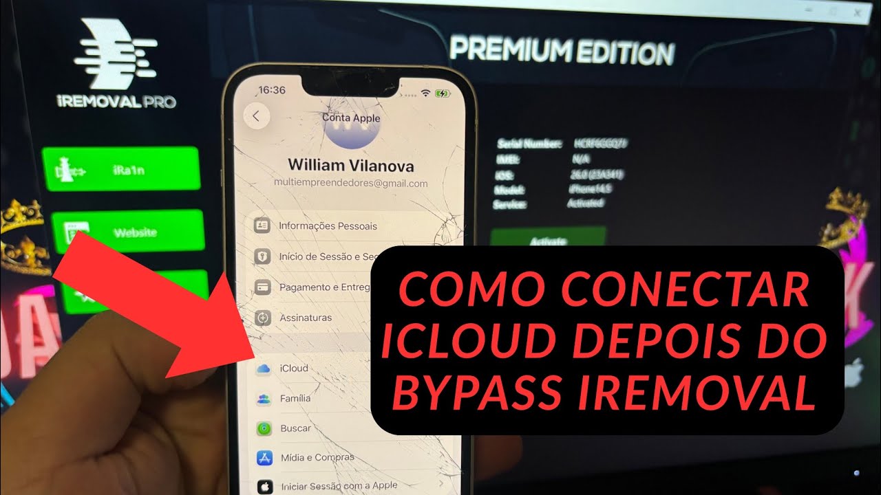 iRemoval Pro Bypass do iPhone Xr ao 16 Pro Max Como Conectar Conta iCloud Sem Erros Pelo Proxy 2025