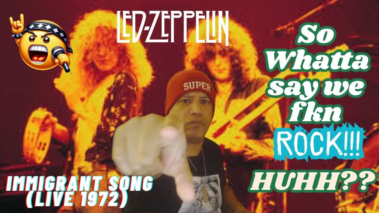 Led Zeppelin  - Immigrant Song Live 1972 Music Reaction