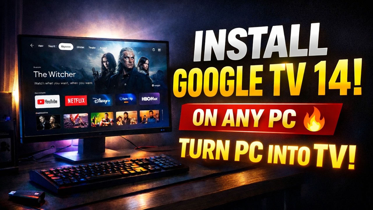 How to Install Android Google TV 14 on PC or Laptop (Full Setup Guide + ISO Download 2026)