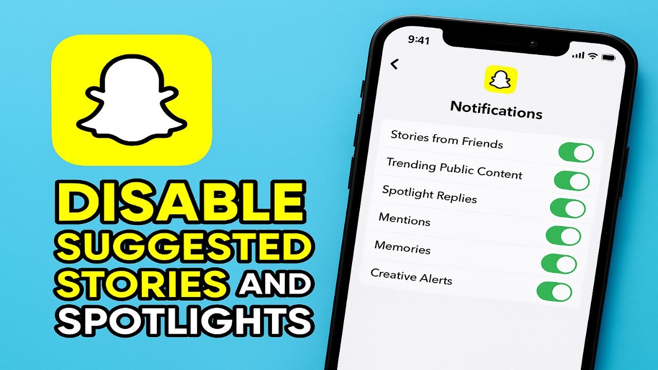 Как отключить уведомления о рекомендуемых историях и Spotlights в Snapchat (2025)