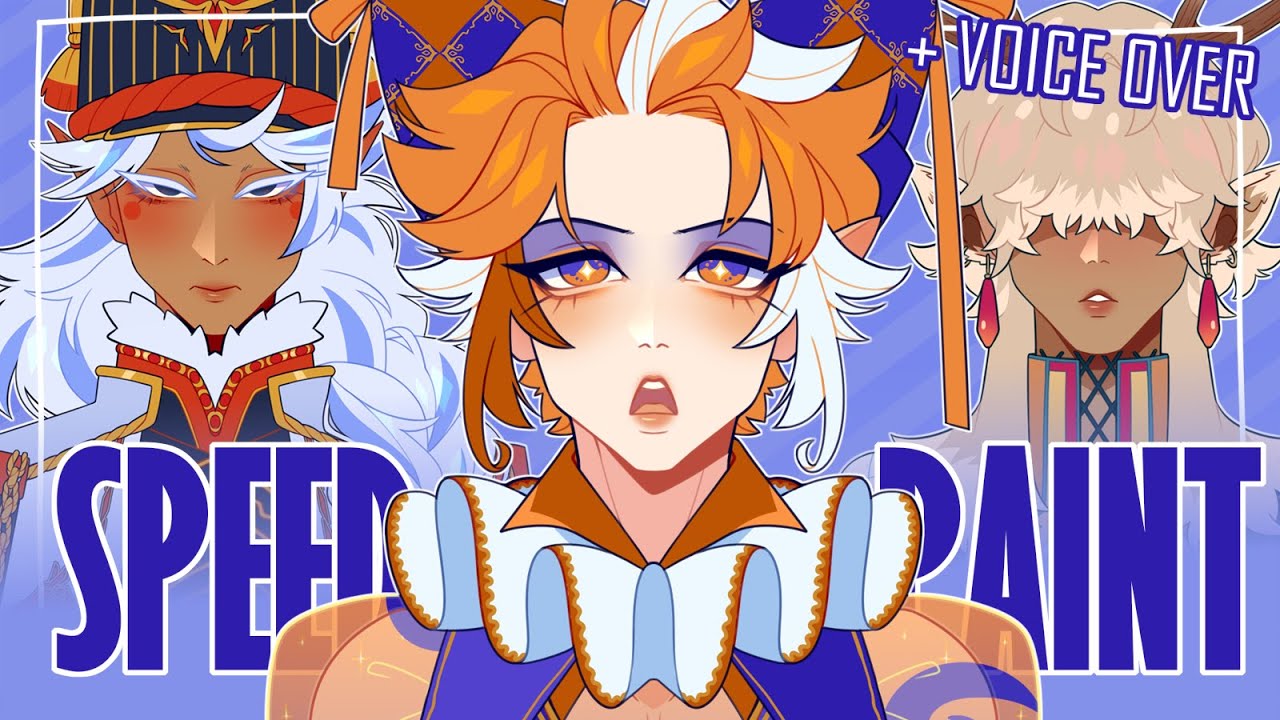 designing three pretty boys ✨ [SPEEDPAINT] + commentary