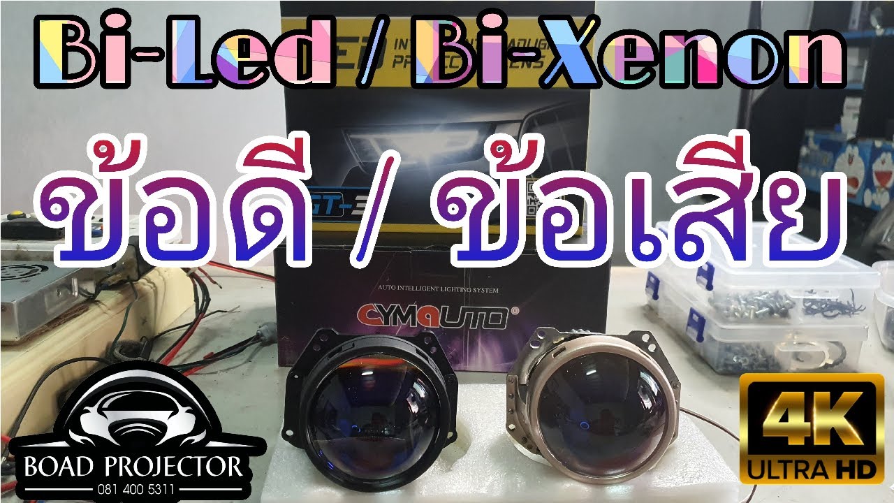 ไฟหน้าโปรเจคเตอร์ Bi-Led กับ Bi=Xenon พูดถึงข้อดีข้อเสีย 4K