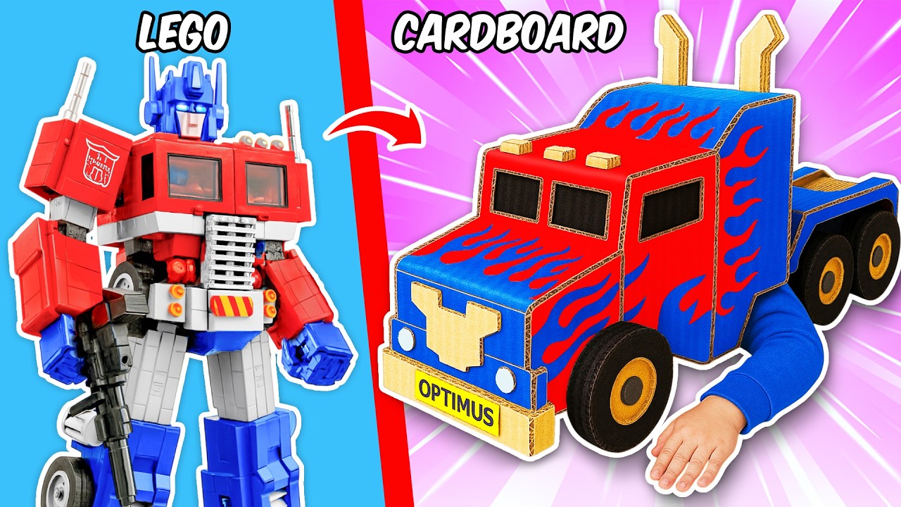 LEGO TRANSFORMER: Unboxing wszystkich wersji LEGO Optimus Prime | FUNZ Bricks Polish