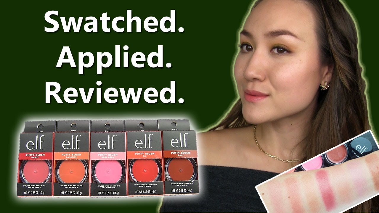 Румяна Elf Putty! Образцы, нанесение и обзор