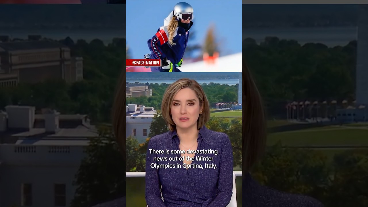 Lindsey Vonn crashes seconds into her Olympic race #shorts