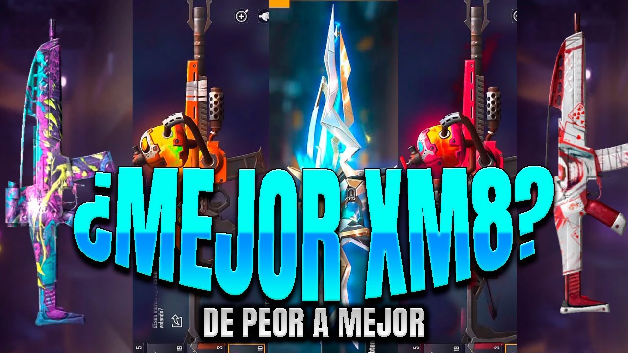 ¿Cuál es la Mejor XM8 de Free Fire?|De Peor a Mejor