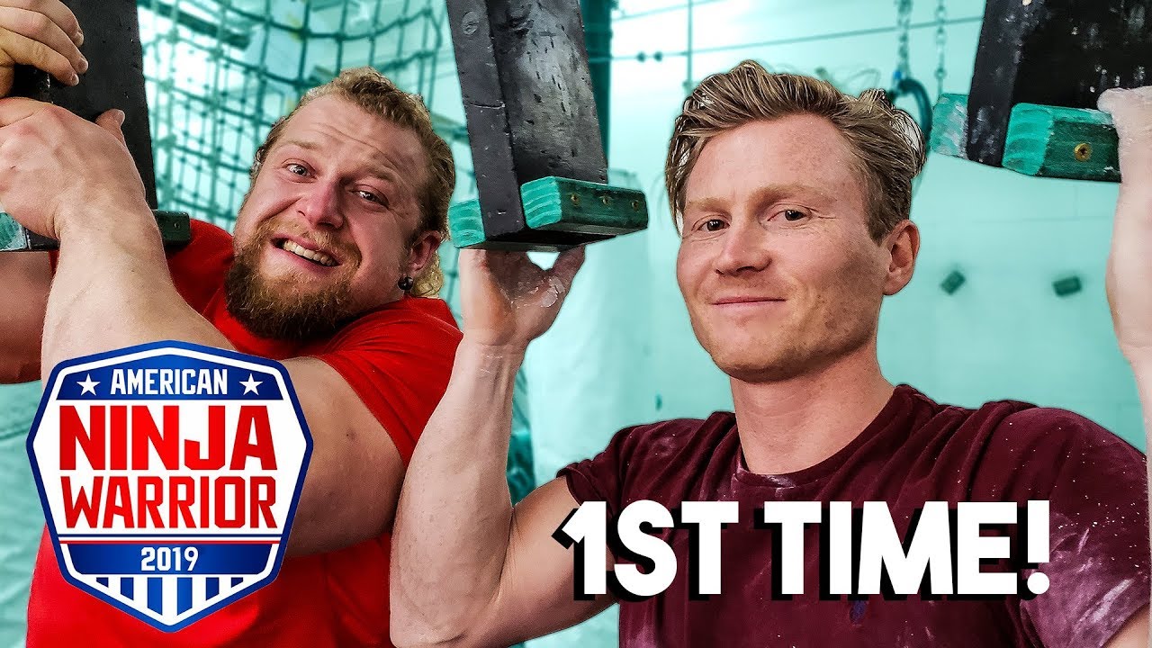Pro Climber Tries Ninja Warrior *1ST TIME EVER*