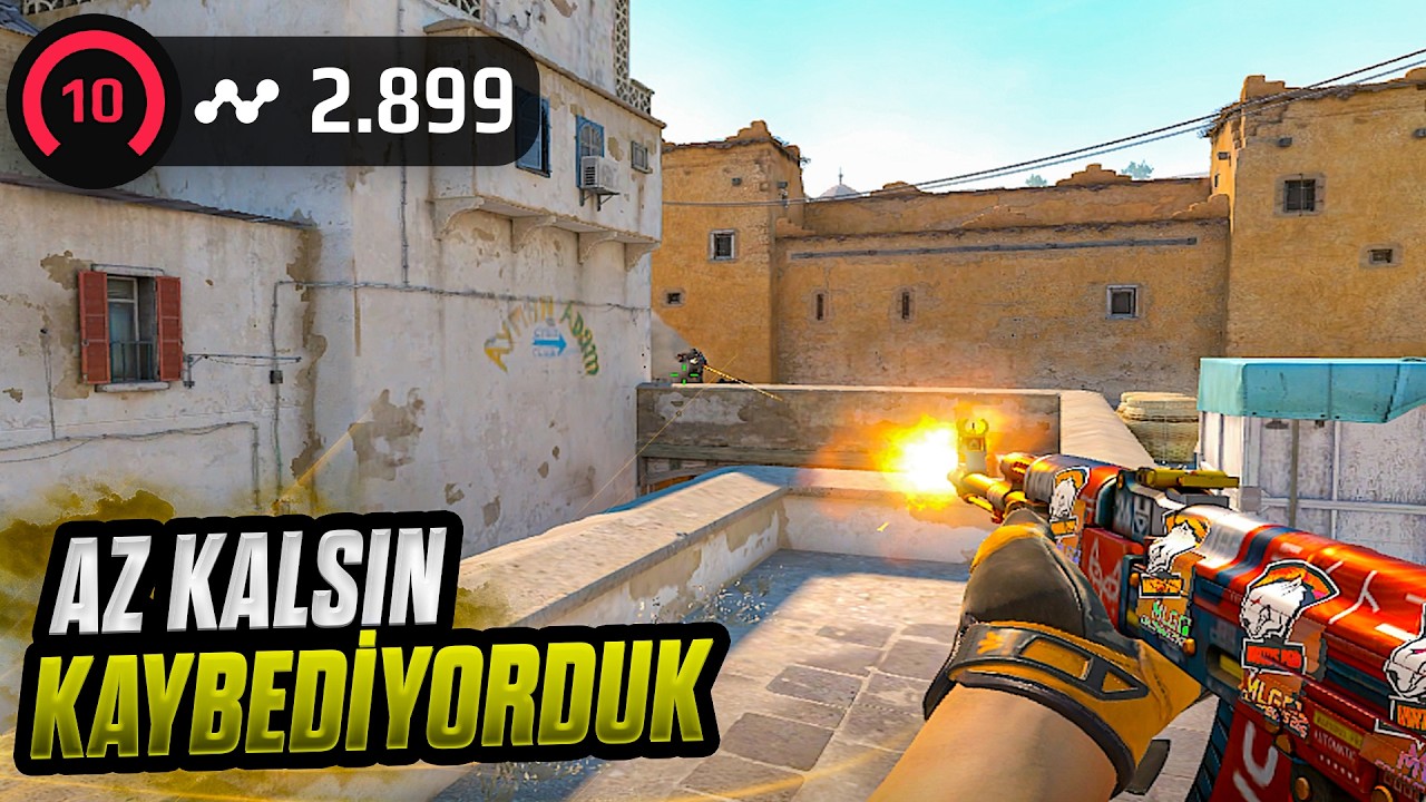 CS2 - Faceit 2900+ ELO | Dust 2 | Az Kalsın Kaybediyorduk! (CS2 POV/Gameplay)