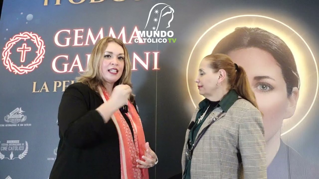 Entrevista a Gaby Jácoba en la premier de la película Santa Gemma Galgani