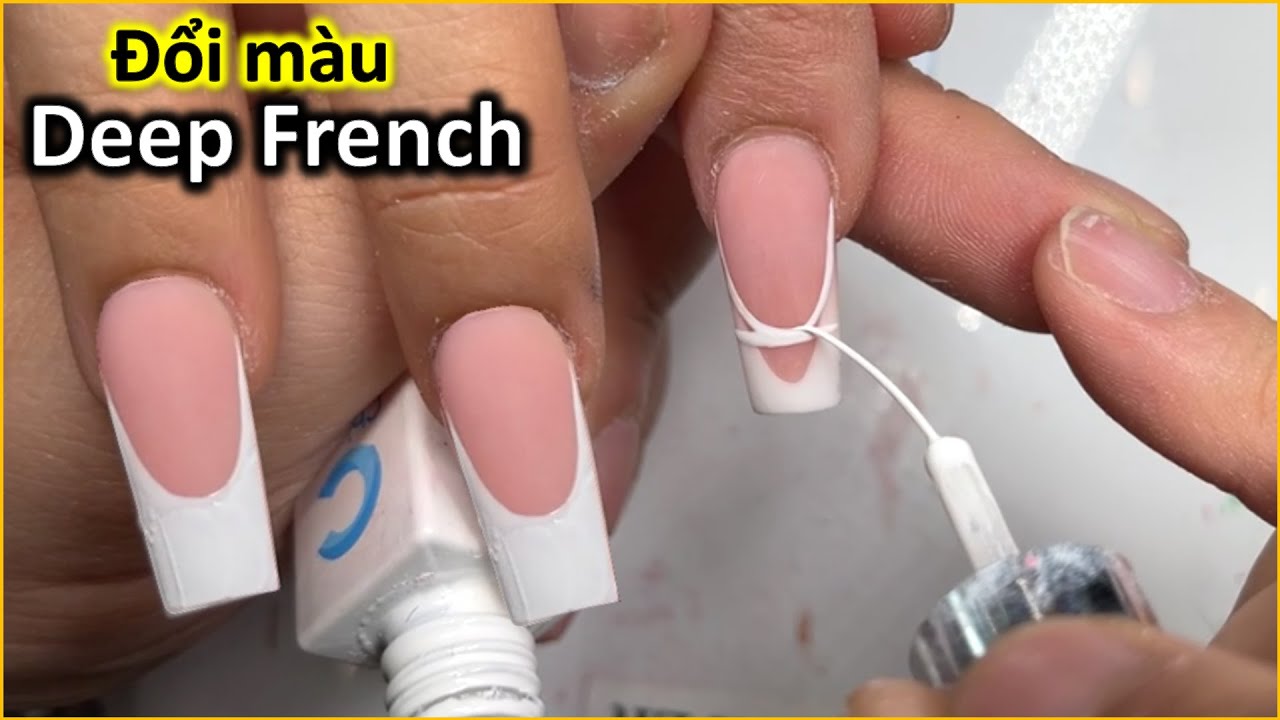 Phong Tran Art | How to Change Deep French Color (From Powder to Gel)