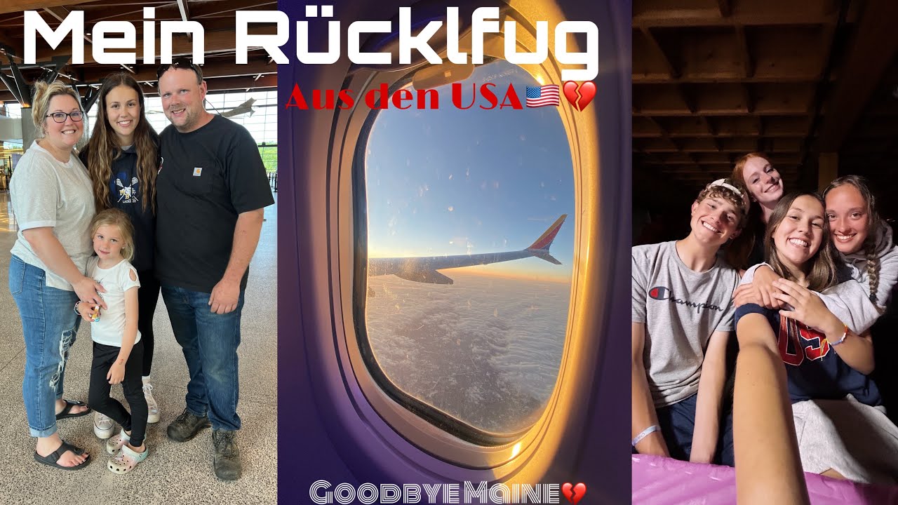 Mein Rückflug aus Amerika 🇺🇸😢// Goodbye Auslandsjahr // USA 2022/23💔
