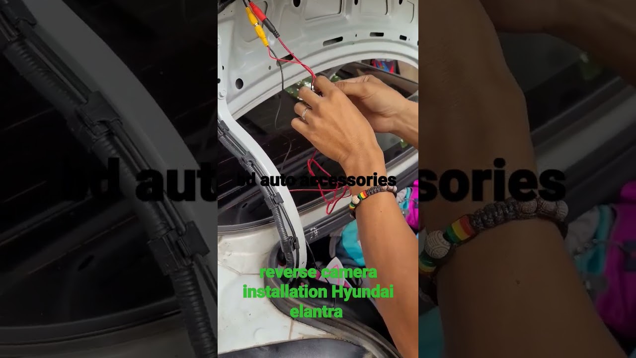 #Hyundai elantra || reverse camera installation