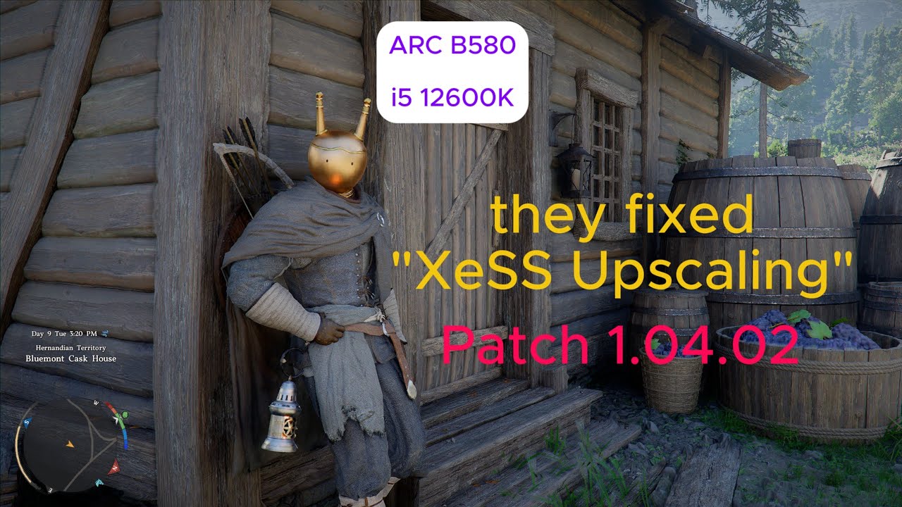 Testing Crimson Desert 1.04.02 with XeSS on Intel ARC B580 with i5 12600K