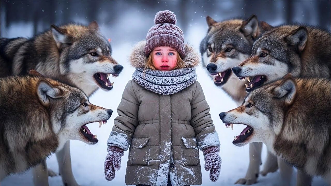 Elle était encerclée par des loups affamés — personne ne s’attendait à ce qui a suivi