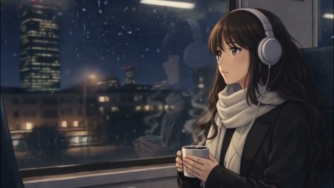 Train Ride in the Rain 🚆 | 1 Hour Ambient Lofi for Travel, Reflection & Unwinding 🌃