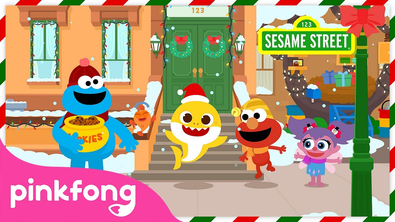 Christmas Song with @BabyShark X @SesameStreet  | Baby Shark Dance | Collaboration | Pinkfong