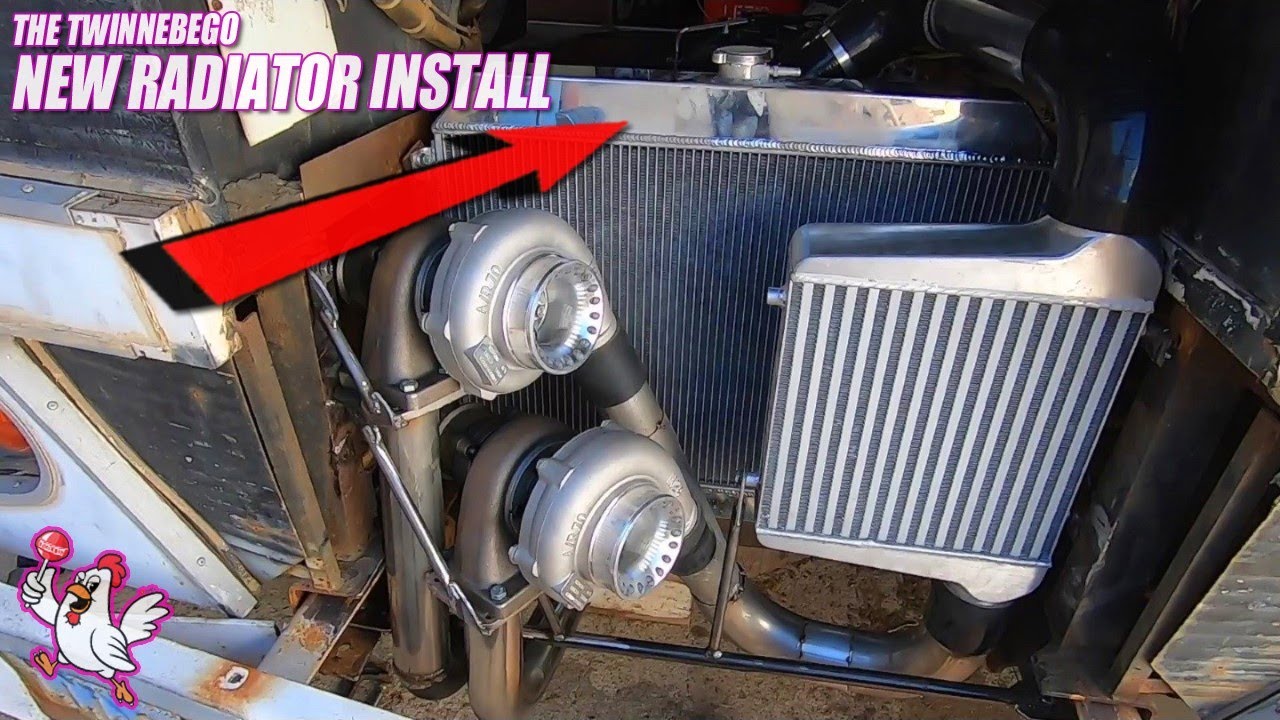 New Radiator for the Twin Turbo Winnebago
