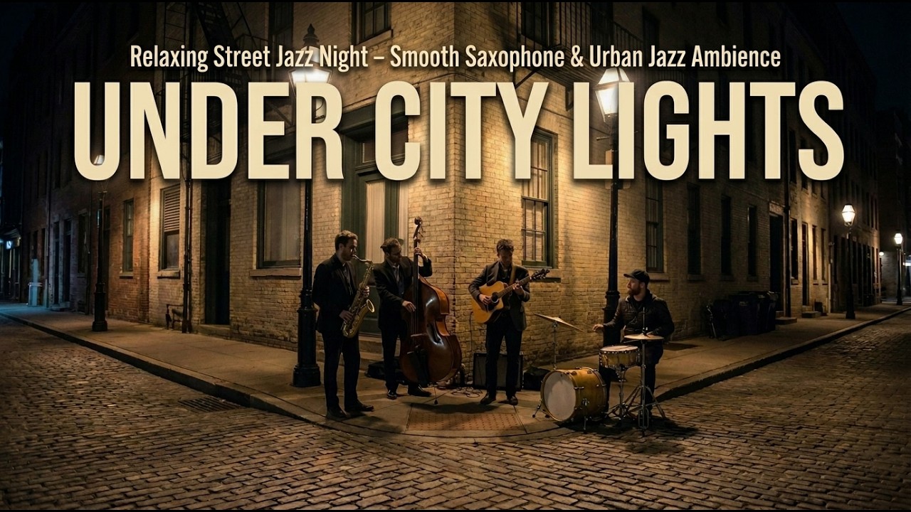 Relaxing Street Jazz Night – Smooth Saxophone & Urban Jazz Ambience Under City Lights