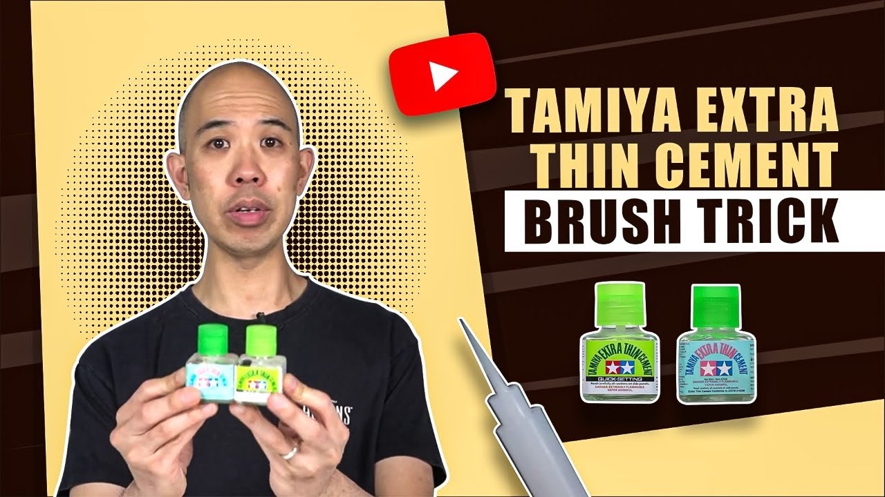 Tamiya | Хитрость с очень тонкой цементной кистью | #askHearns