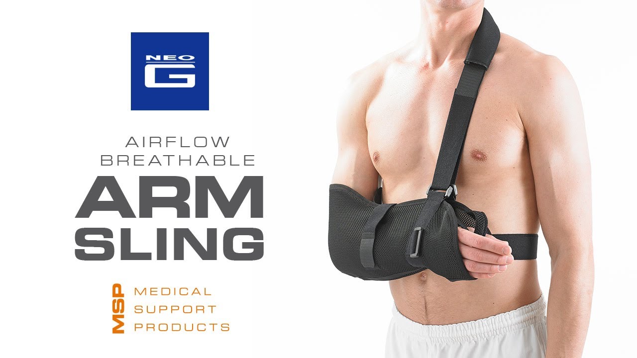 Neo G Airflow Breathable Arm Sling // How to Apply Guide