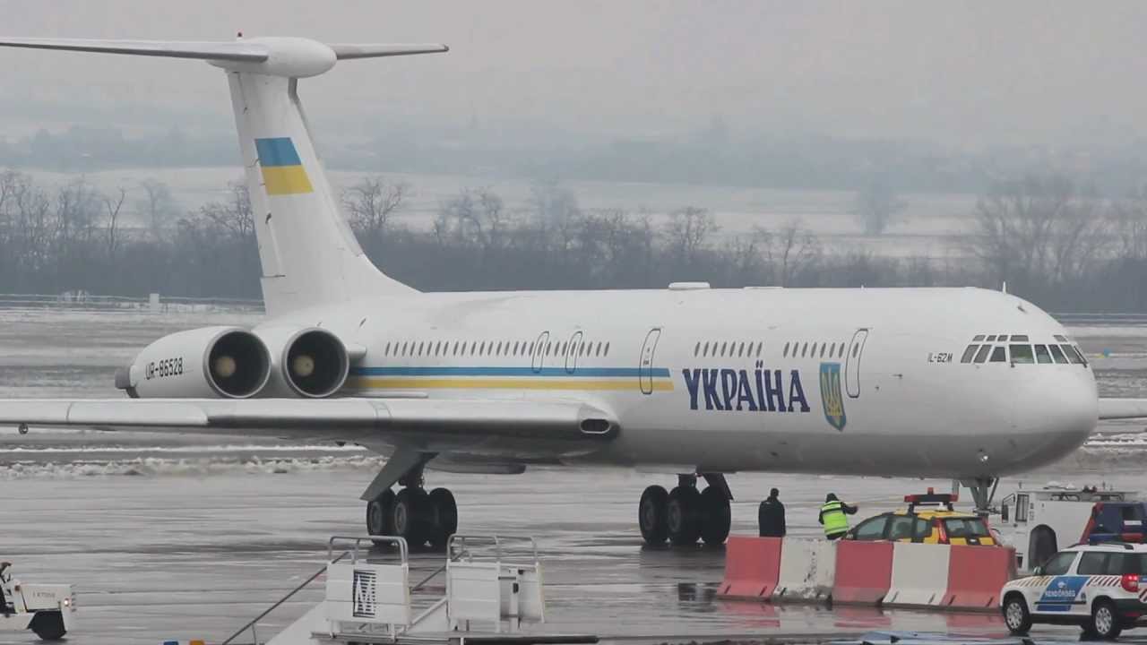 Ukraine Government Ilyushin Il-62M departure from Budapest-Ferihegy