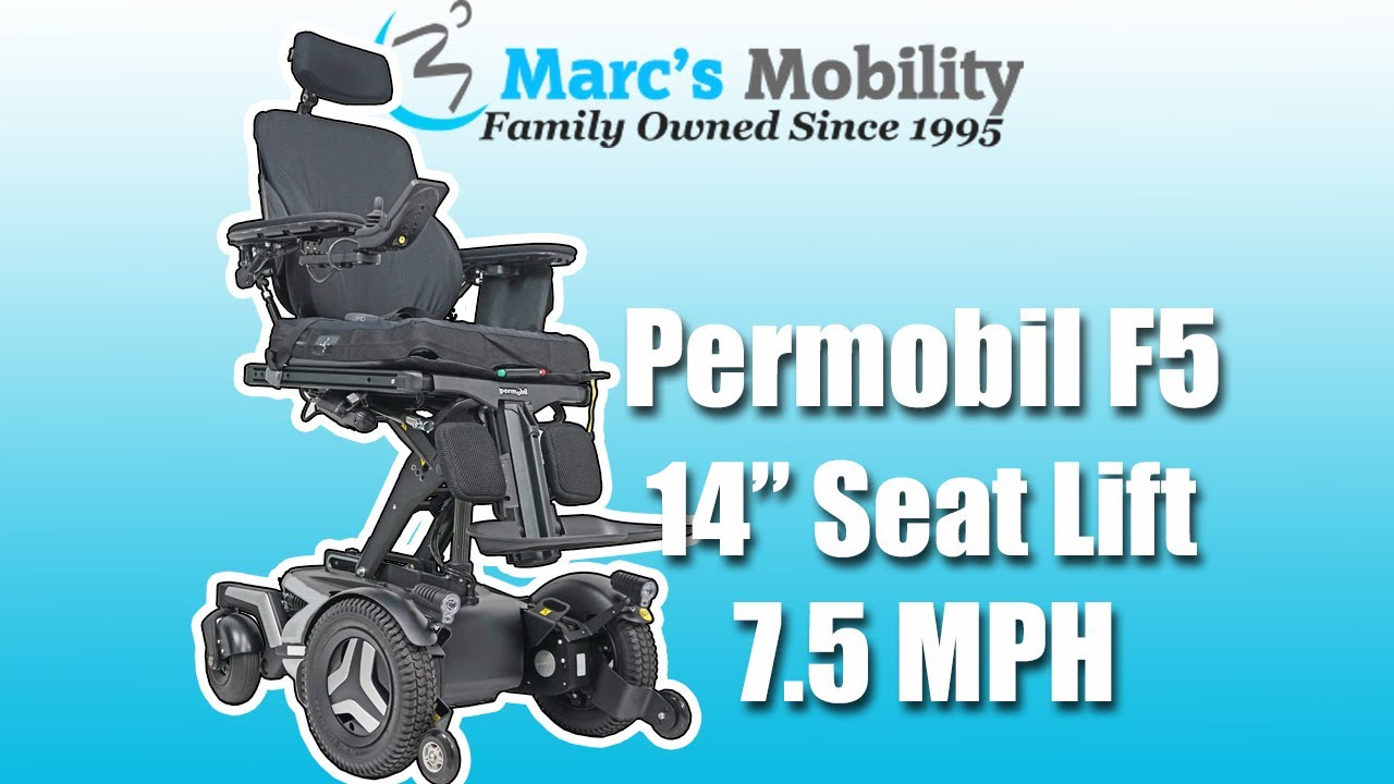 Permobil F5 - Loaded with Lights and VS Leg System - Review # 5633 - Fast High end Power Chair