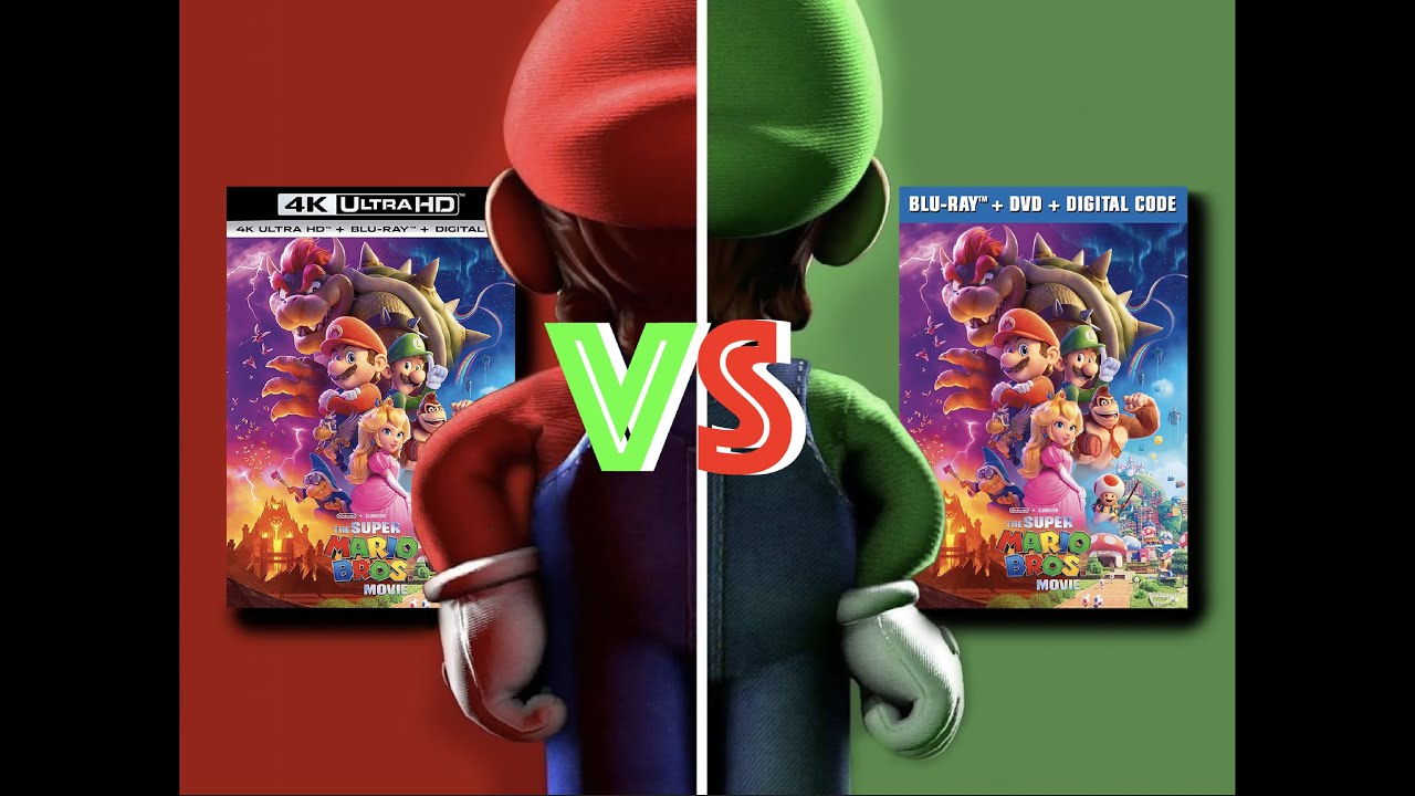 ▶ Comparison of The Super Mario Bros Movie 4K (2K DI) HDR10 vs 2023 Edition