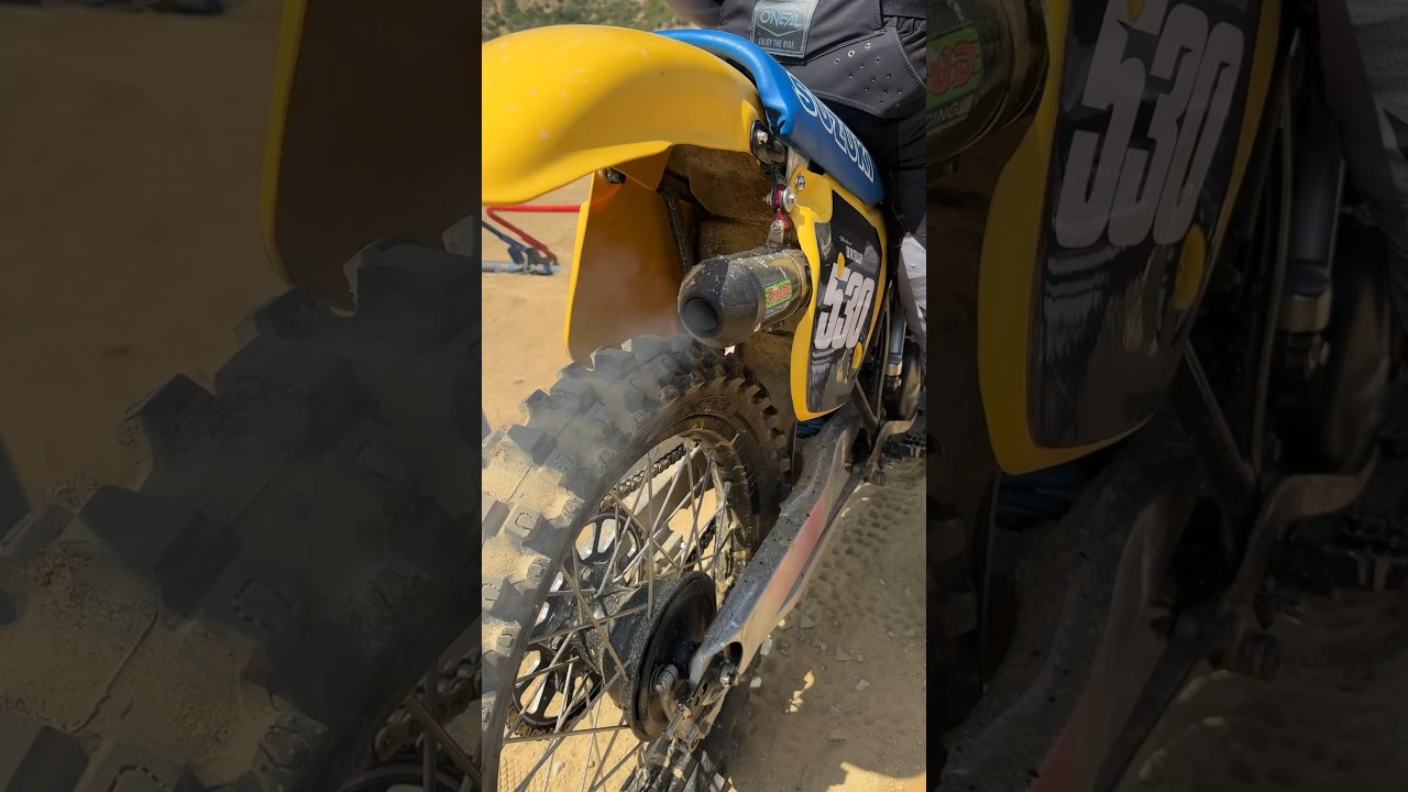 Vintage 2-Stroke Smoke at the World Championship #vintage #vintagedirtbike #2stroke