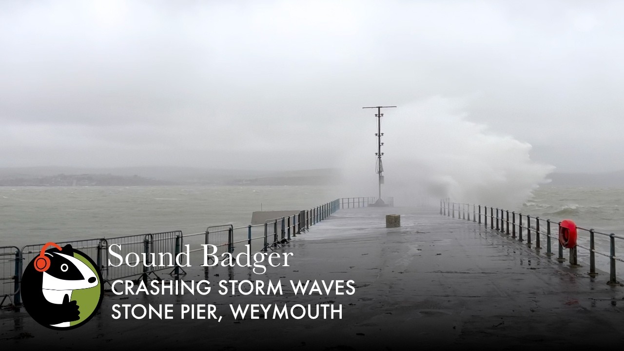 Nature’s Raw Power. Stormy Sea & Waves Crashing at Weymouth Harbour | 4K
