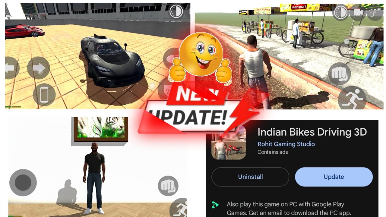 Indian Bike Driving 3D New Update All check Court 🤑