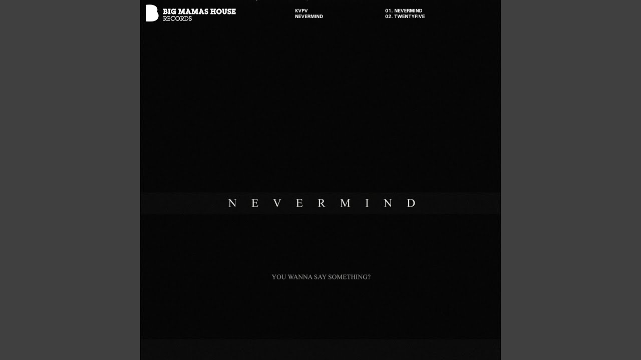 Nevermind (Original Mix)