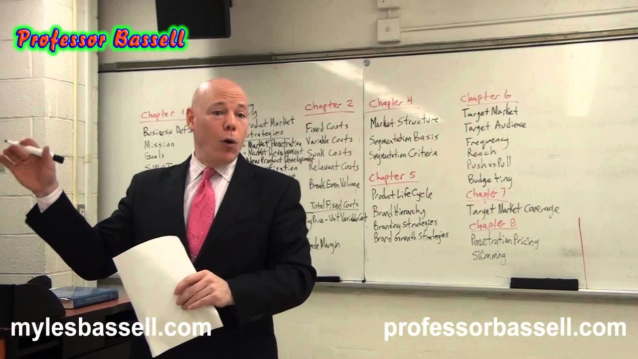 Strategic Marketing part 2 - Professor Myles Bassell