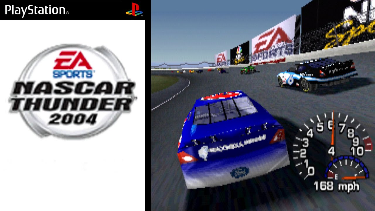 NASCAR Thunder 2004 ... (PS1) Gameplay Peek