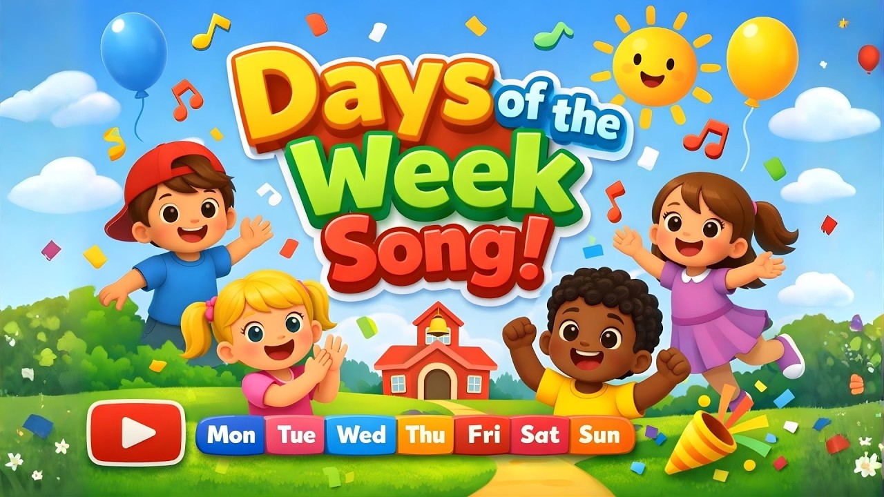 Days of the Week Song 🎶 | Learn Monday to Sunday | Fun Kids Learning Music
