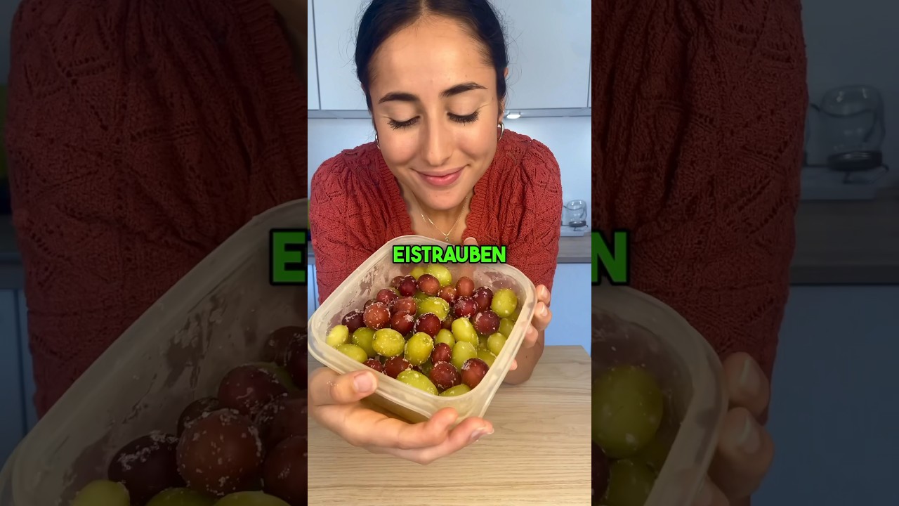 Trauben + Zitronensaft + Erythrit als gesunder Eisersatz zum #abnehmen