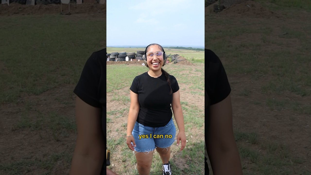 She can&rsquo;t handle this Glock 19
